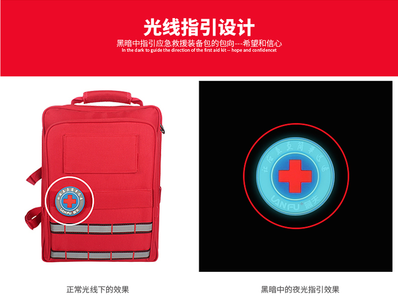 蓝夫LF-12105家庭消防安全应急包、个人防护逃生包、户外消防救援应急包、加强防灾应急包