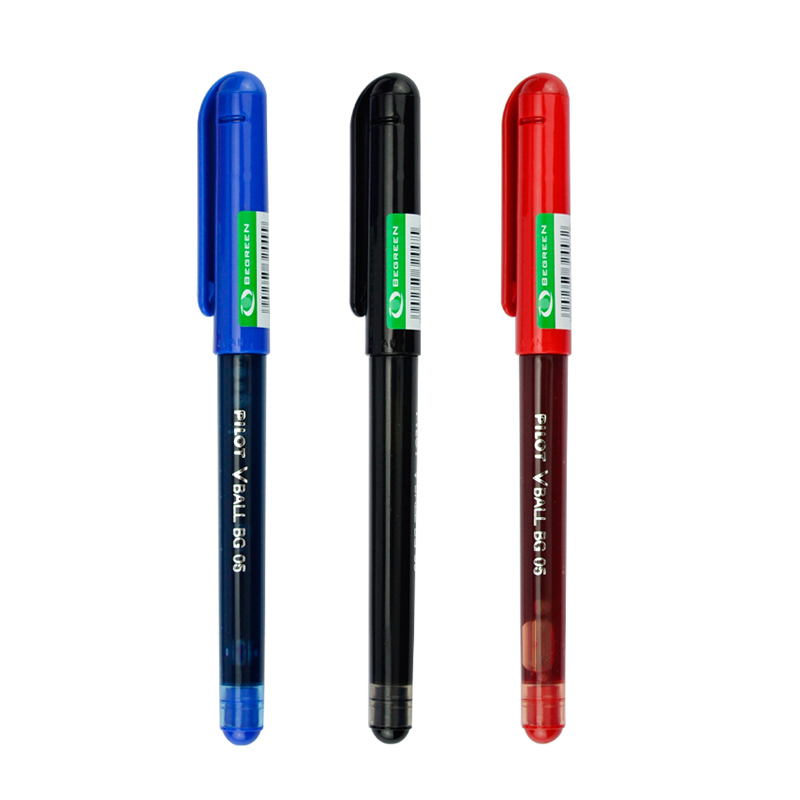 PILOT百乐LVE-10EF直液式走珠笔0.5水性笔子弹头碳素笔签字笔