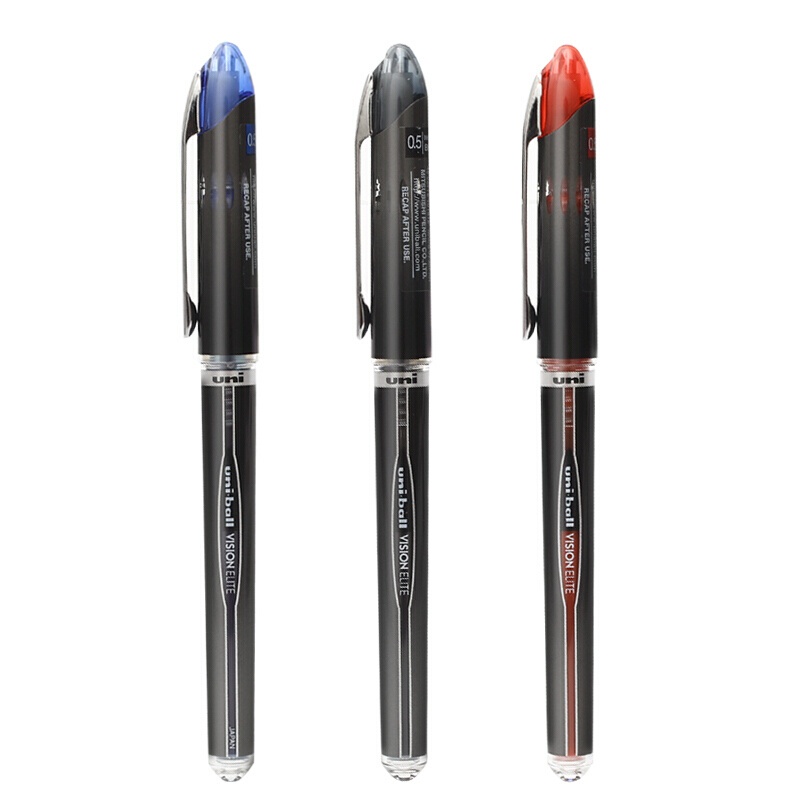 UNI三菱UB-200走珠笔0.8mm 直液式可换墨囊签字笔子弹头水笔