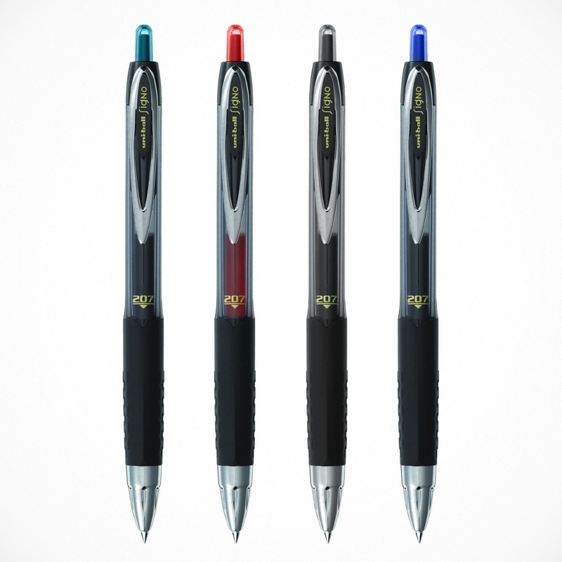 三菱UNI-BALL中性笔水笔0.5mm 按动水笔UMN-207