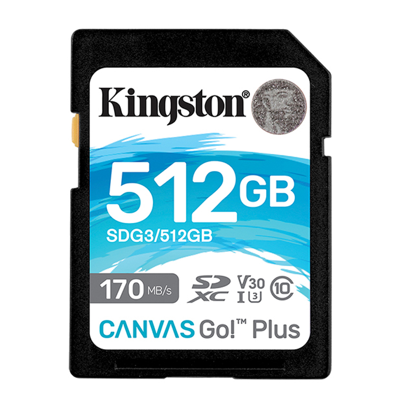 金士顿512G内存卡 数码相机存储卡4K微单反摄像机高速读取170MB/s