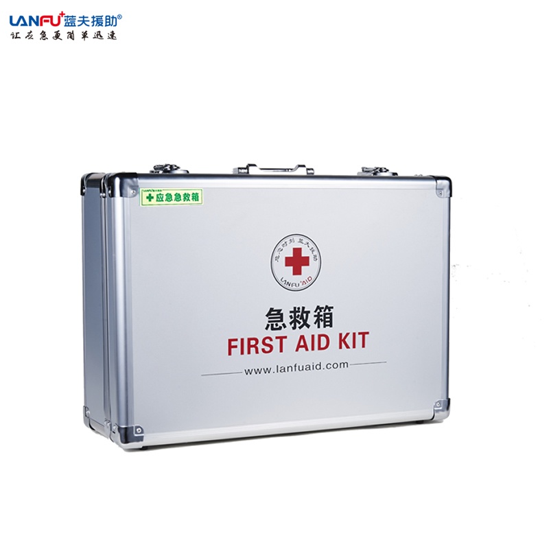 蓝夫LF-12016户外救援办公区铝合金急救箱应急箱可以配置氧气瓶